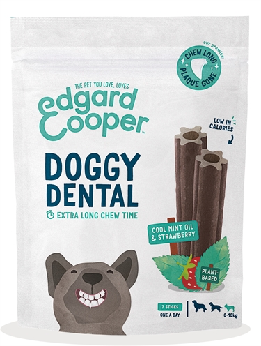 Edgard & Cooper dental sticks aardbei / mint maat S