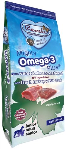 Renske mighty omega plus kalkoen / eend geperst