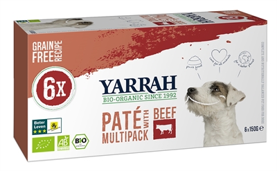 Yarrah dog alu pate multipack beef/chick (6X150 GR)