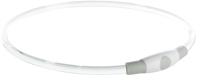 Trixie halsband usb flash light lichtgevend oplaadbaar multi (40X0,8 CM)