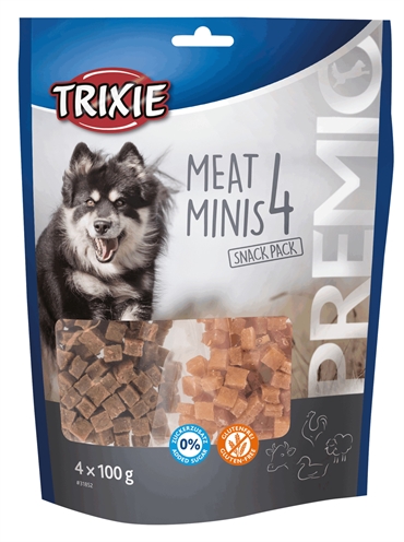 Trixie premio vlees minis kip / eend / rund / lam