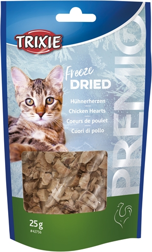 Trixie premio freeze dried kippenharten (25 GR)