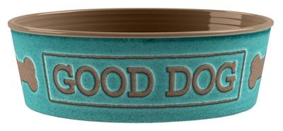 Tarhong voerbak good dog melamine turquoise