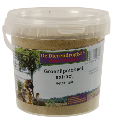 Dierendrogist groenlipmossel extract veterinair (500 GR)