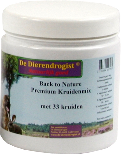 Dierendrogist back to nature premium kruidenmix met 33 kruiden (450 GR)