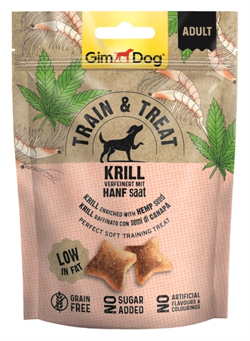 Gimdog train & treat krill / hennep