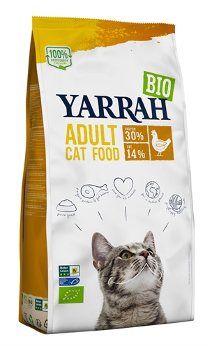 Yarrah cat biologische brokken kip (2,4 KG)