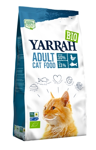 Yarrah cat biologische brokken vis (msc) zonder toegevoegde suikers (2,4 KG)