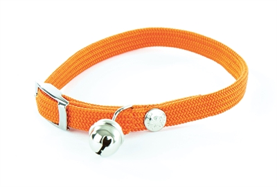 Halsband kat elastisch nylon oranje