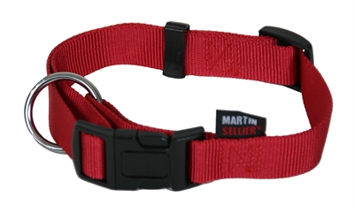 Martin sellier halsband basic nylon rood (10 MMX20-30 CM)