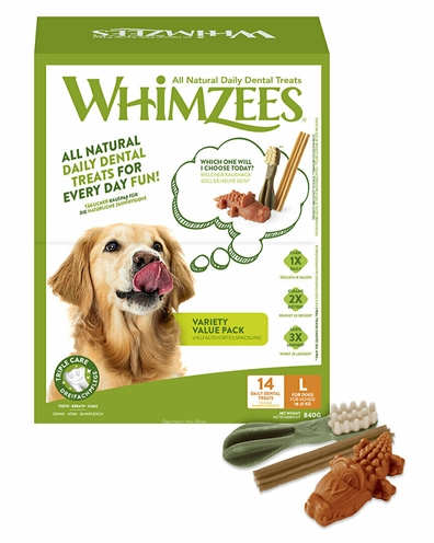 Whimzees variety box (LARGE 14 ST)