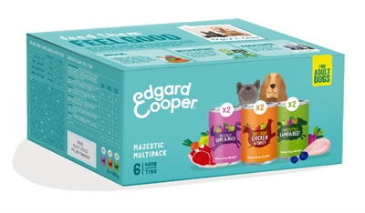 Edgard & cooper multipack hond adult kip / lam / wild graanvrij