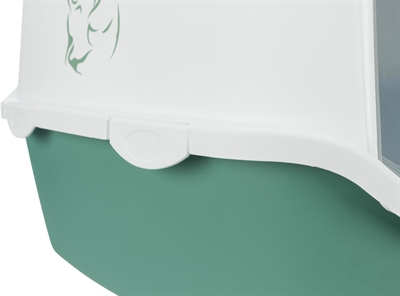 Trixie kattenbak vico met print groen / wit (56X40X40 CM)