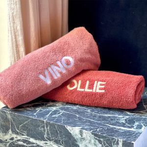 Charlie & jones handdoek met naam