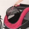 Trixie hondenfietskar zwart / rood - Afbeelding 8