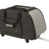 Trixie reismand trolley zwart / lichtgrijs - Afbeelding 2