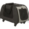 Trixie reismand trolley zwart / lichtgrijs - Afbeelding 4