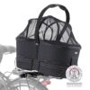 Trixie fietsmand bagage drager breed zwart - Afbeelding 2