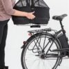 Trixie fietsmand bagage drager breed zwart - Afbeelding 4