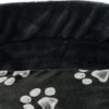 Trixie hondenmand jimmy ovaal zwart met pootprint - Afbeelding 5