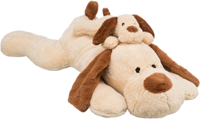 Trixie hond benny pluche beige / bruin - Huisdieren.nl