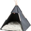 Trixie schuilplaats tipi vilt antraciet - Afbeelding 3