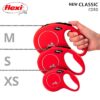 Flexi rollijn classic cord rood - Afbeelding 4