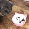 Happy pet voerbak kat polka roze / creme - Afbeelding 2