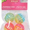 Zolux kattenspeelgoed bal twist met bel assorti - Afbeelding 2