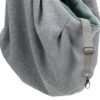 Trixie junior hondentas buikdrager lichtgrijs / mintgroen - Afbeelding 5