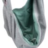 Trixie junior hondentas buikdrager lichtgrijs / mintgroen - Afbeelding 6