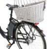 Trixie fietsmand bagagedrager met rooster grijs - Afbeelding 7