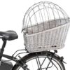 Trixie fietsmand bagagedrager met rooster grijs - Afbeelding 8