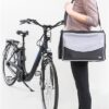 Trixie fietsmand voor aan stuur nylon zwart / grijs - Afbeelding 9