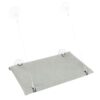 Trixie kattenmand hangmat raam velours grijs - Afbeelding 4