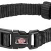 Trixie halsband hond premium zwart