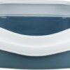 Trixie kattenbak primo met rand blauw / wit - Afbeelding 2