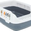 Trixie kattenbak delio paars / wit