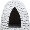 Trixie kattenmand iglo mila pluche wit / grijs