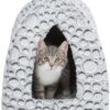Trixie kattenmand iglo mila pluche wit / grijs - Afbeelding 7