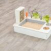 Trixie voederstation met voerbak / waterbak / hooiruif hout naturel - Afbeelding 2