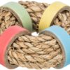 Trixie zeegras ring met papieren ringen naturel - Afbeelding 2
