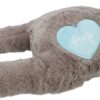 Trixie pluche luiaard grijs met heartbeat voor puppy - Afbeelding 2