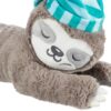 Trixie pluche luiaard grijs met heartbeat voor puppy - Afbeelding 3