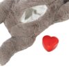 Trixie pluche luiaard grijs met heartbeat voor puppy - Afbeelding 5