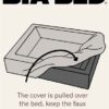 Bia bed rib hoes hondenmand zand - Afbeelding 4