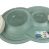 Happy pet mad about pets voerbak / drinkbak volcano dubbel salie groen - Afbeelding 2