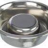Trixie voerbak hond slow feeding rvs - Afbeelding 2