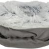 Trixie katten speeltunnel harvey velours / pluche grijs - Afbeelding 5