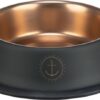 Trixie be nordic voer / waterbak rvs / rubber zwart / brons - Afbeelding 2